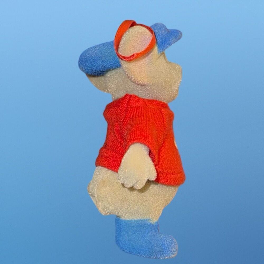 Vintage 1990 Disney Rescuers Miss Bianca Bernard Flock Christmas Ornaments B13 - Picture 5 of 15